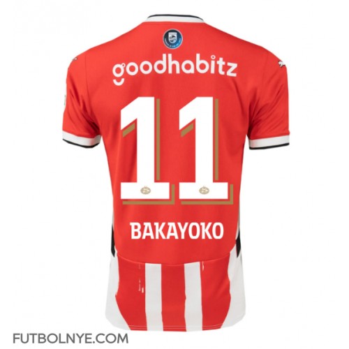 Camiseta PSV Eindhoven Johan Bakayoko #11 Primera Equipación 2024-25 manga corta